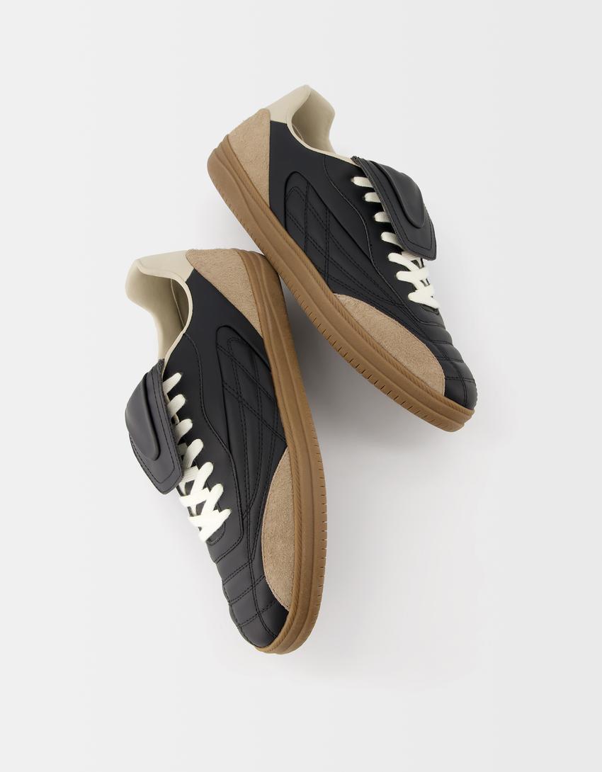 Retro football trainers with tongue - Men | Bershka