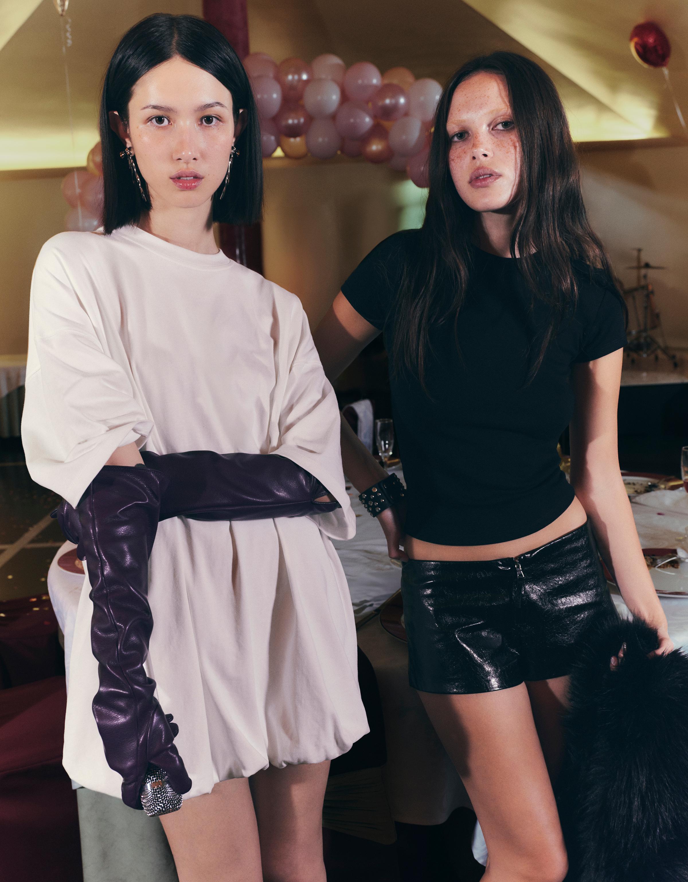 Bershka Oversize-Kleid Im Ballon-Stil Damen S Weiss