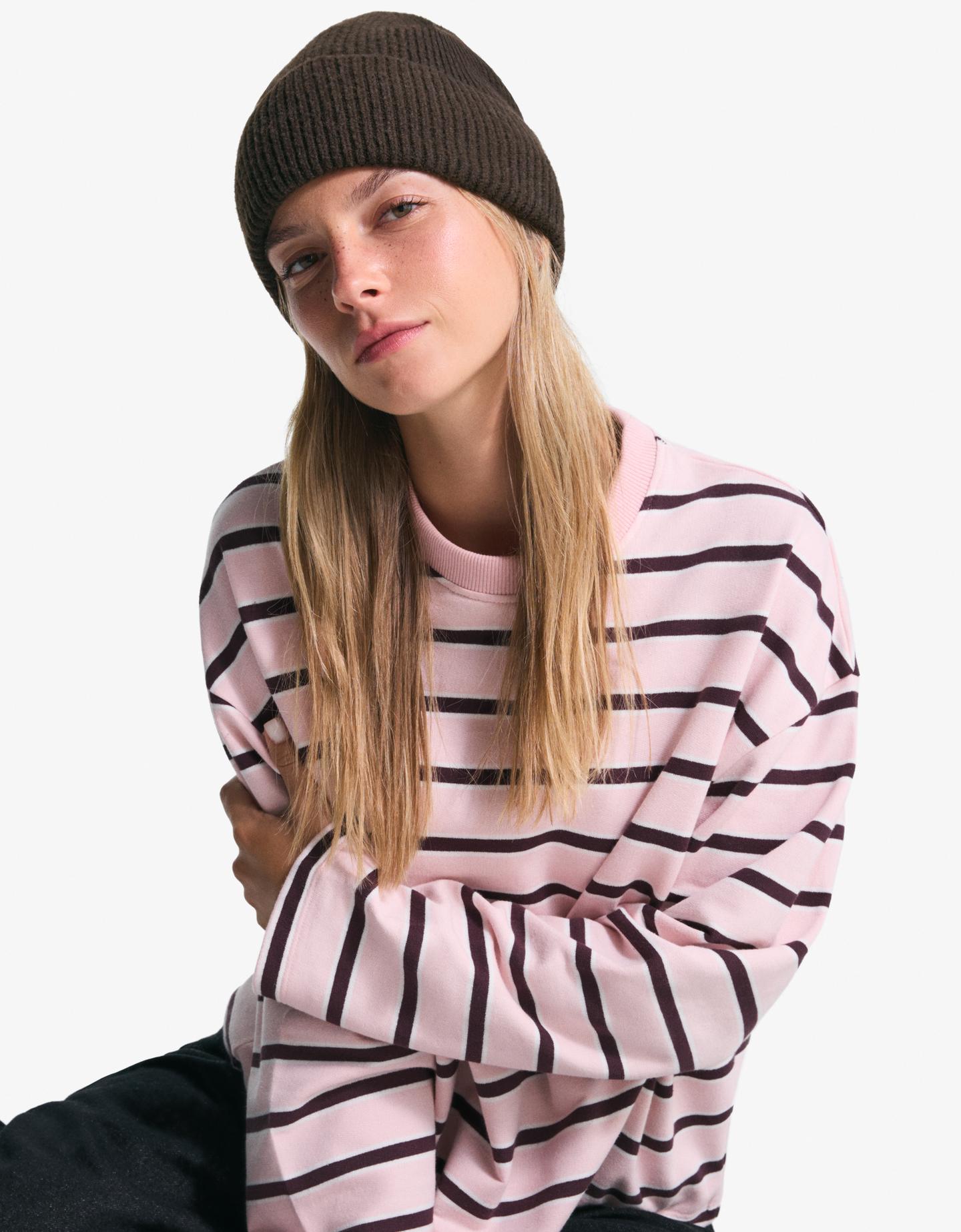 Bershka Beanie Básico Mujer Marrón