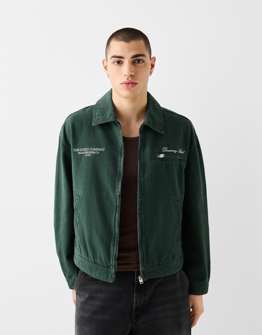 Boxy fit jacket Men Bershka