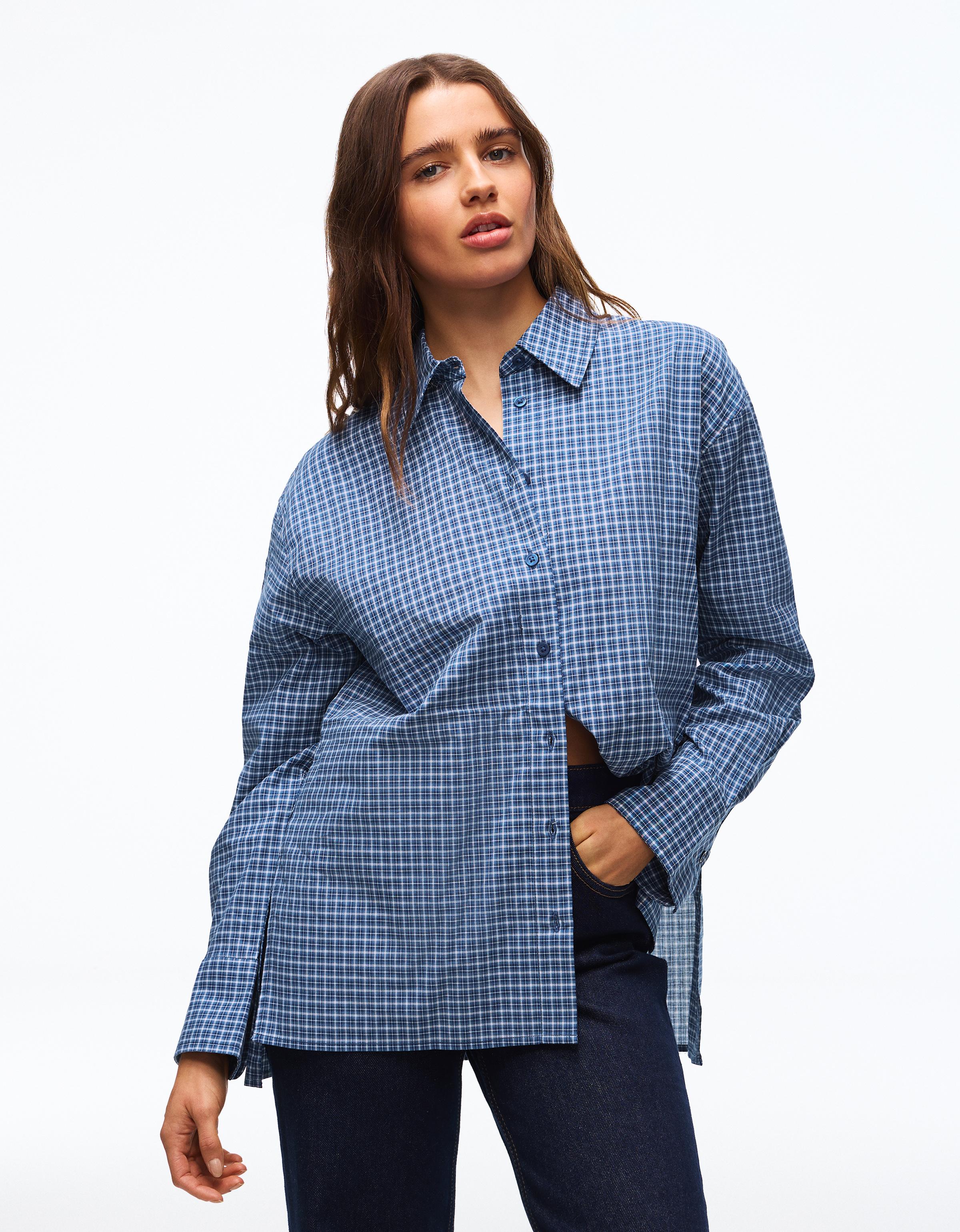 Uzun kollu kruvaze gömlek - Görsel 30