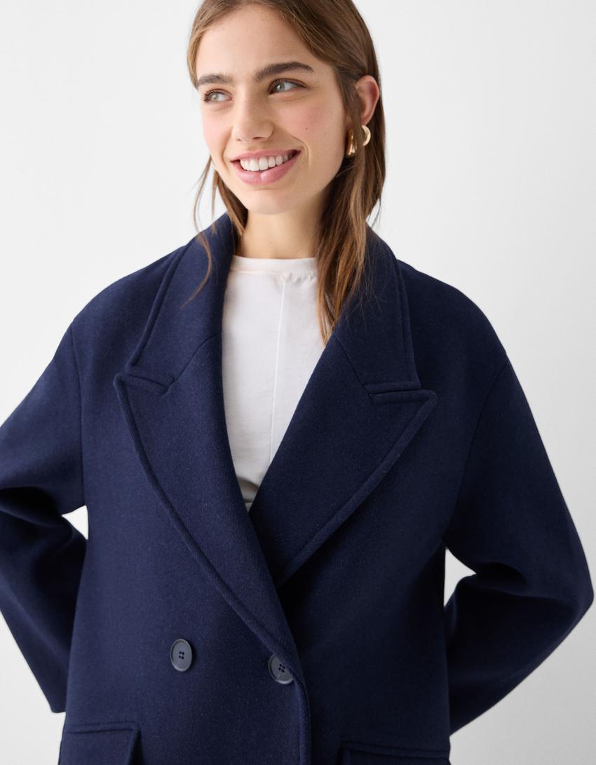 معطف طويل بأكتاف منخفضة-كحلي-3