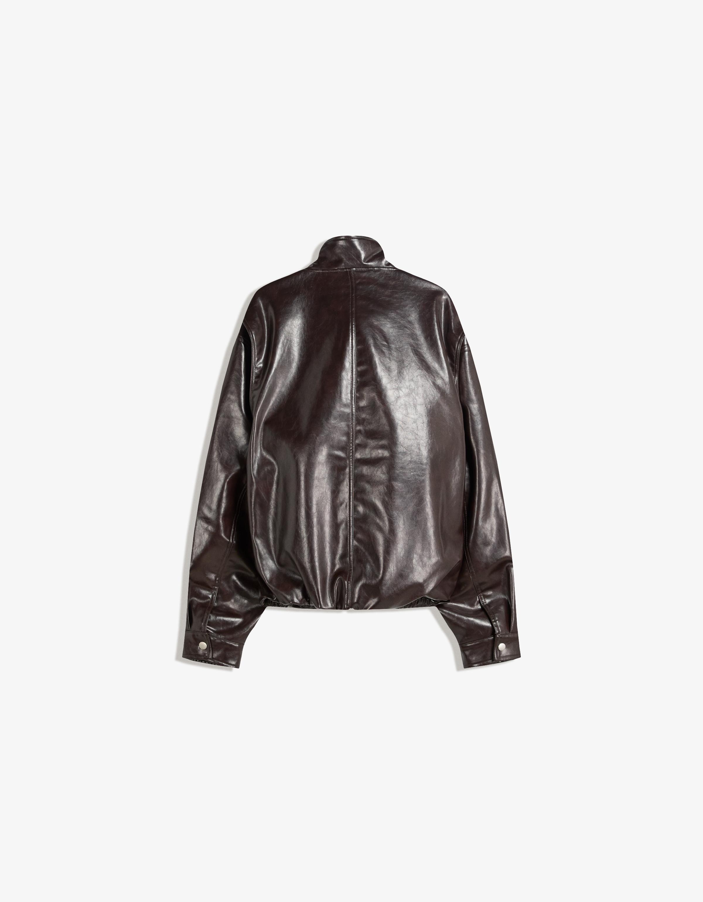 Leather effect jacket - Men | Bershka