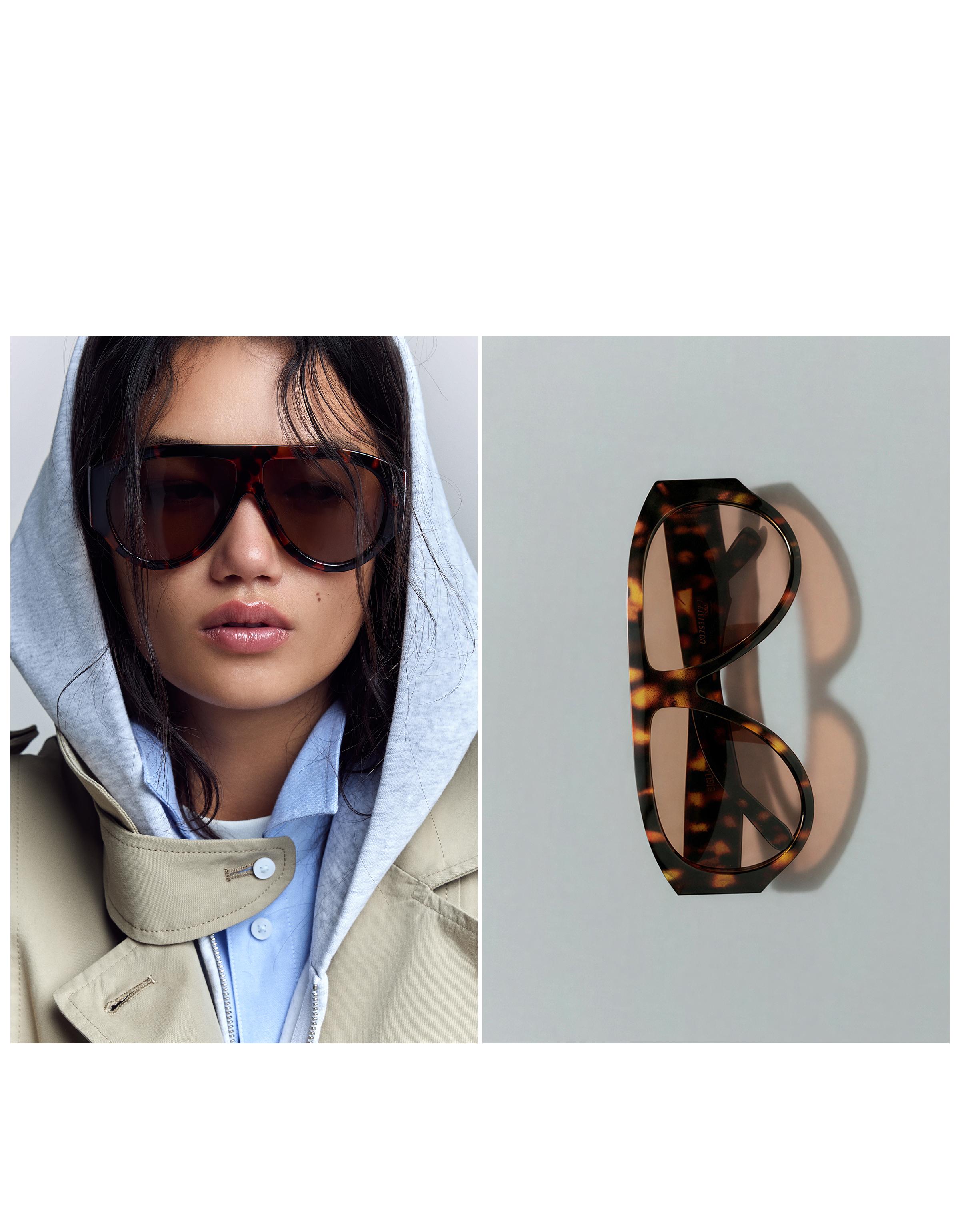 Acetate sunglasses — Brown