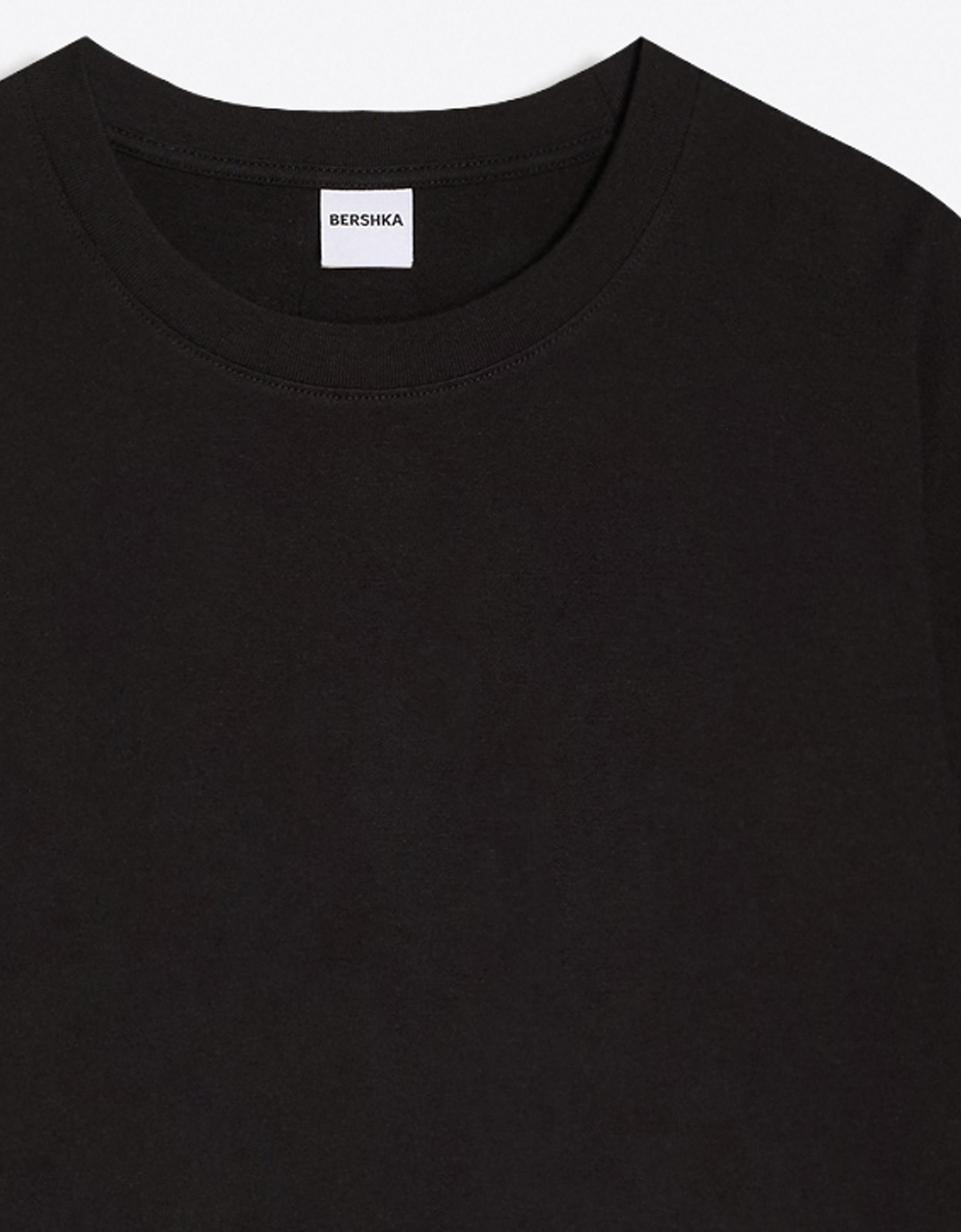 Short sleeve boxy fit T-shirt — Black