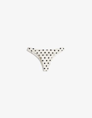 Polka dot bikini briefs — Cream 5