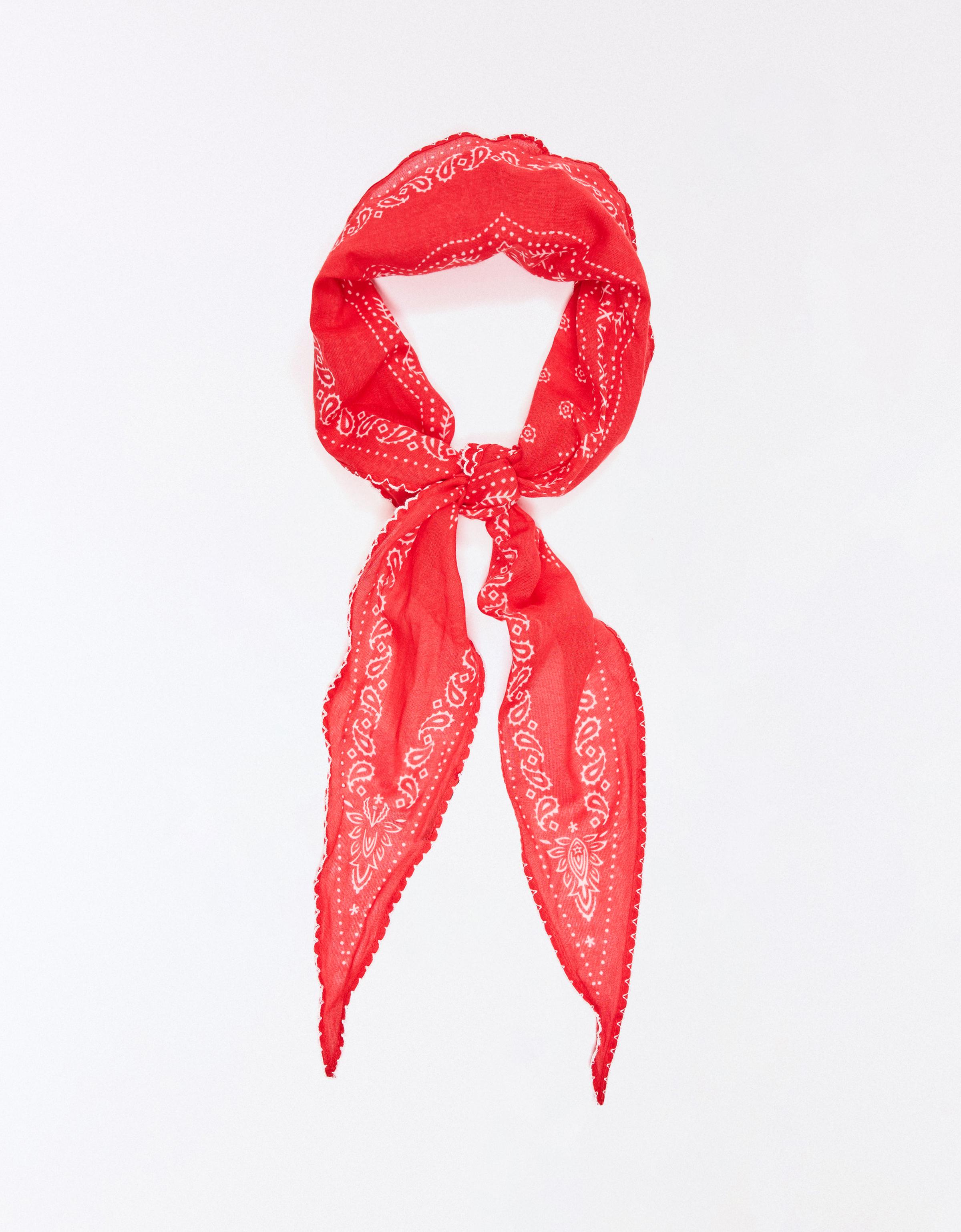Paisley print bandana — Red