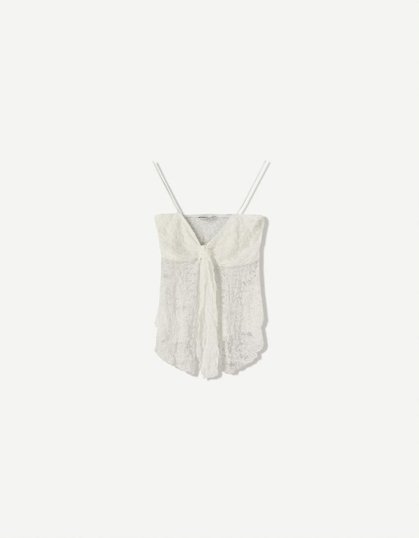 Lace tank top