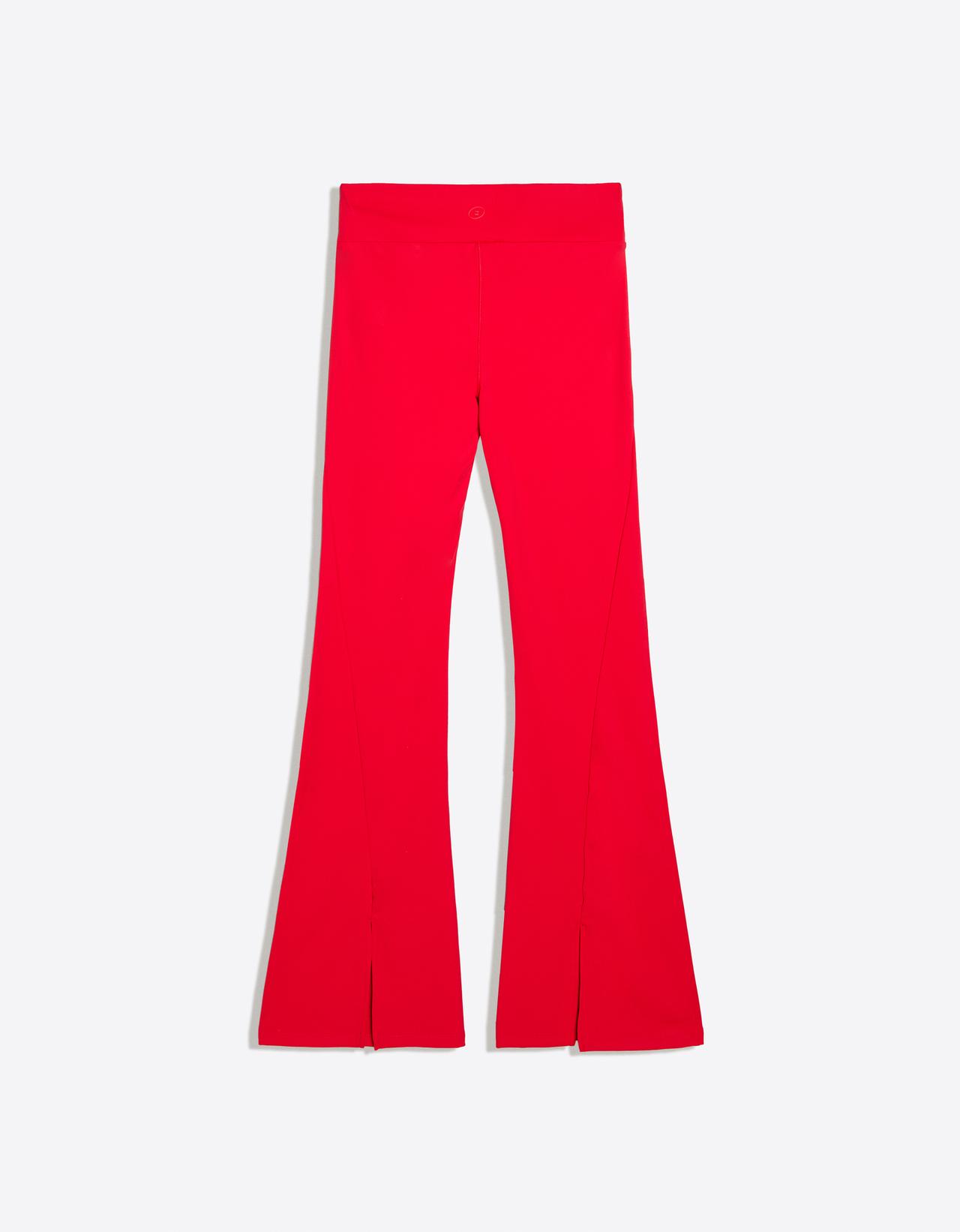 Technical flared trousers Breathable & Quick-Dry — Red