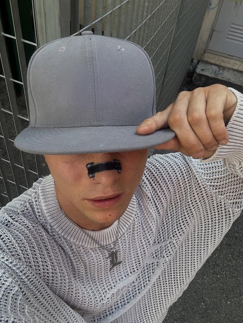 Jersey mesh efecto lavado-Gris