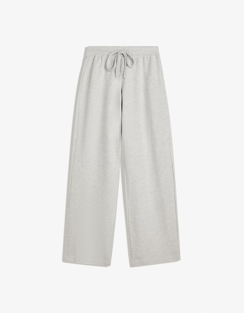 Plush pants-Grey-3