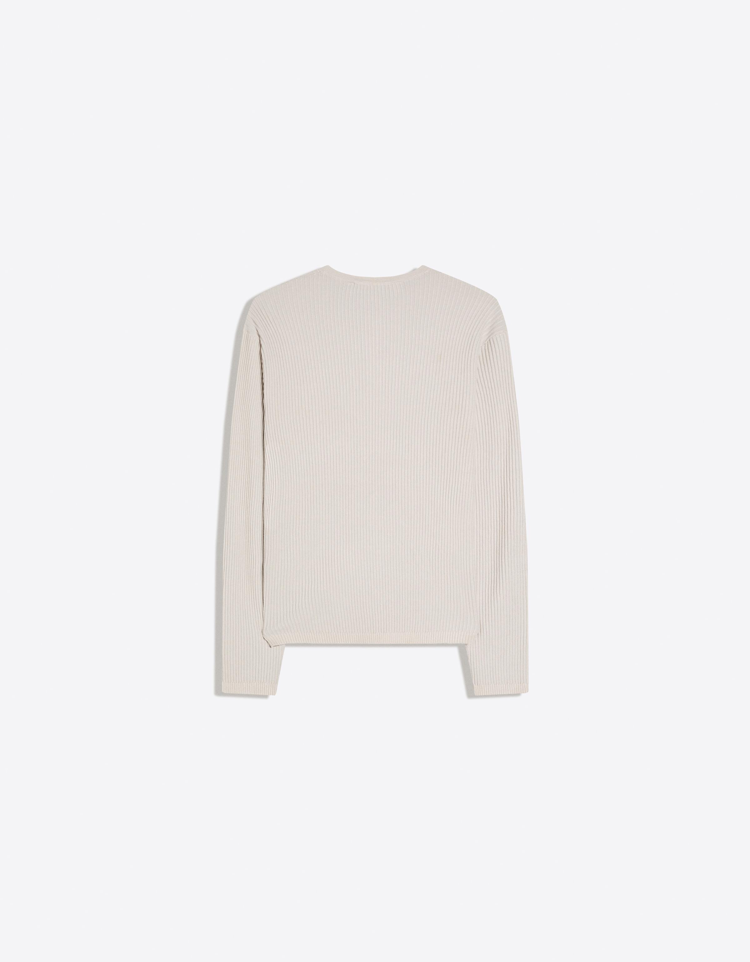 Düğmeli yaka baskılı kazak - Görsel 12