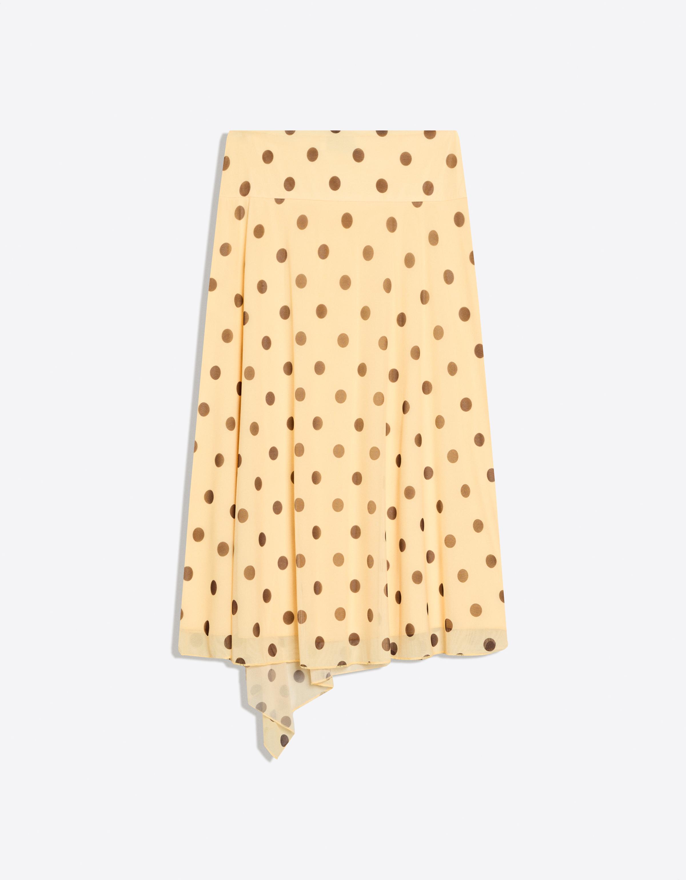 Asimetrik puantiye midi etek - Görsel 27