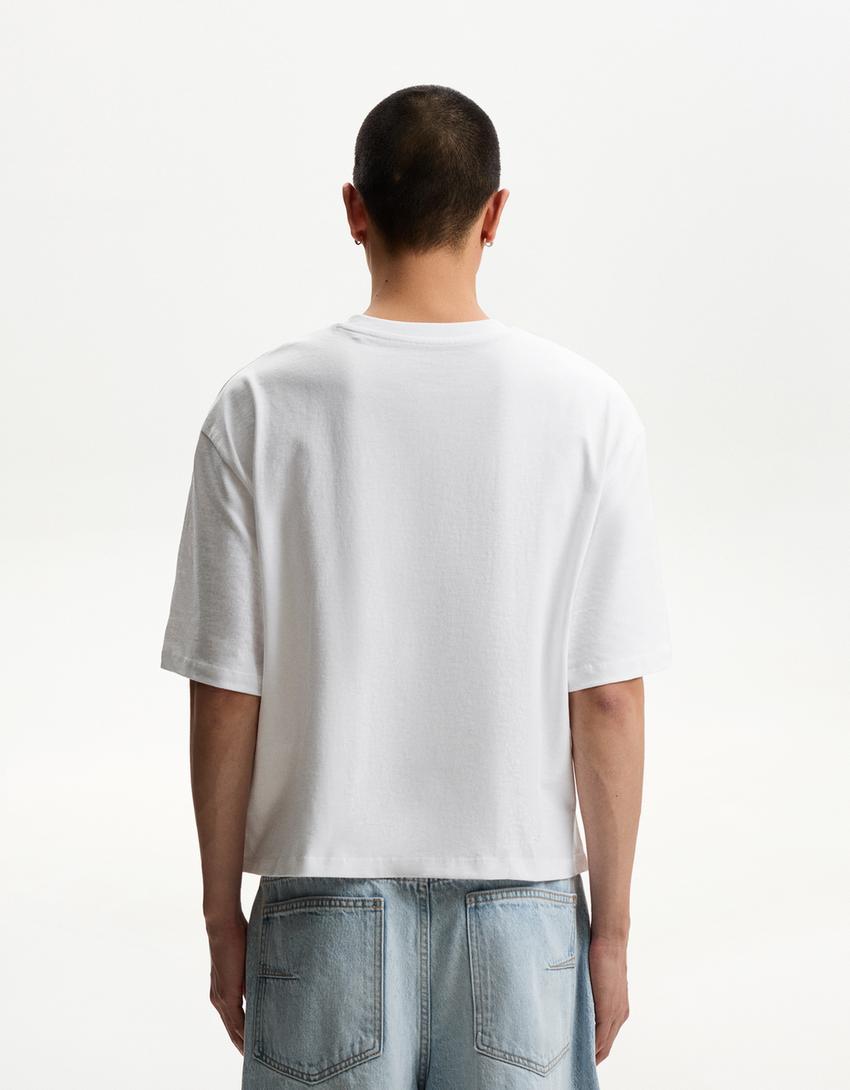Camiseta Guru manga corta cropped-Blanco-2