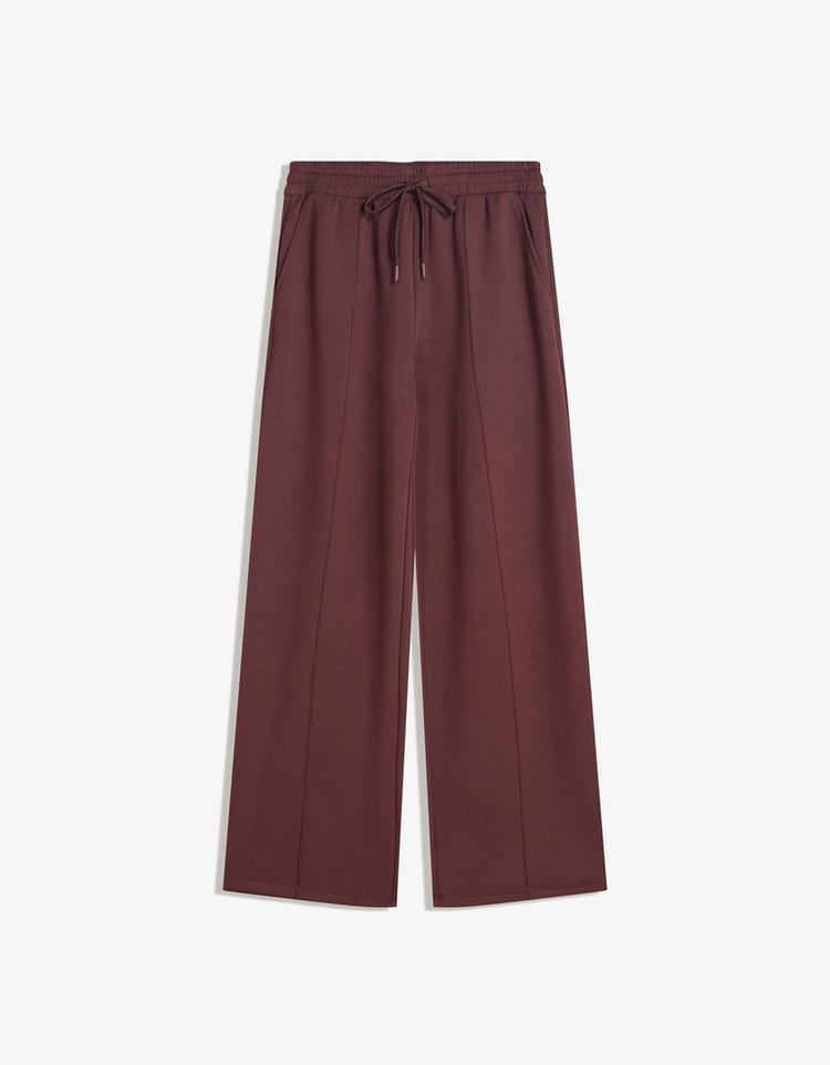 Soft touch wide-leg trousers