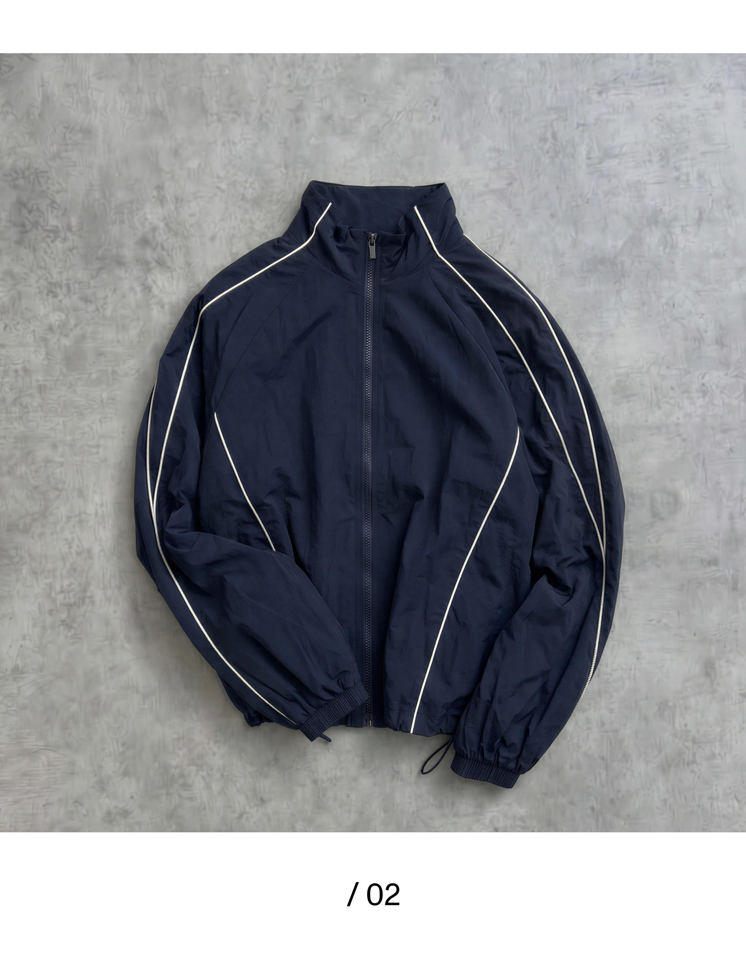 Contrast lightweight jacket — Navy
