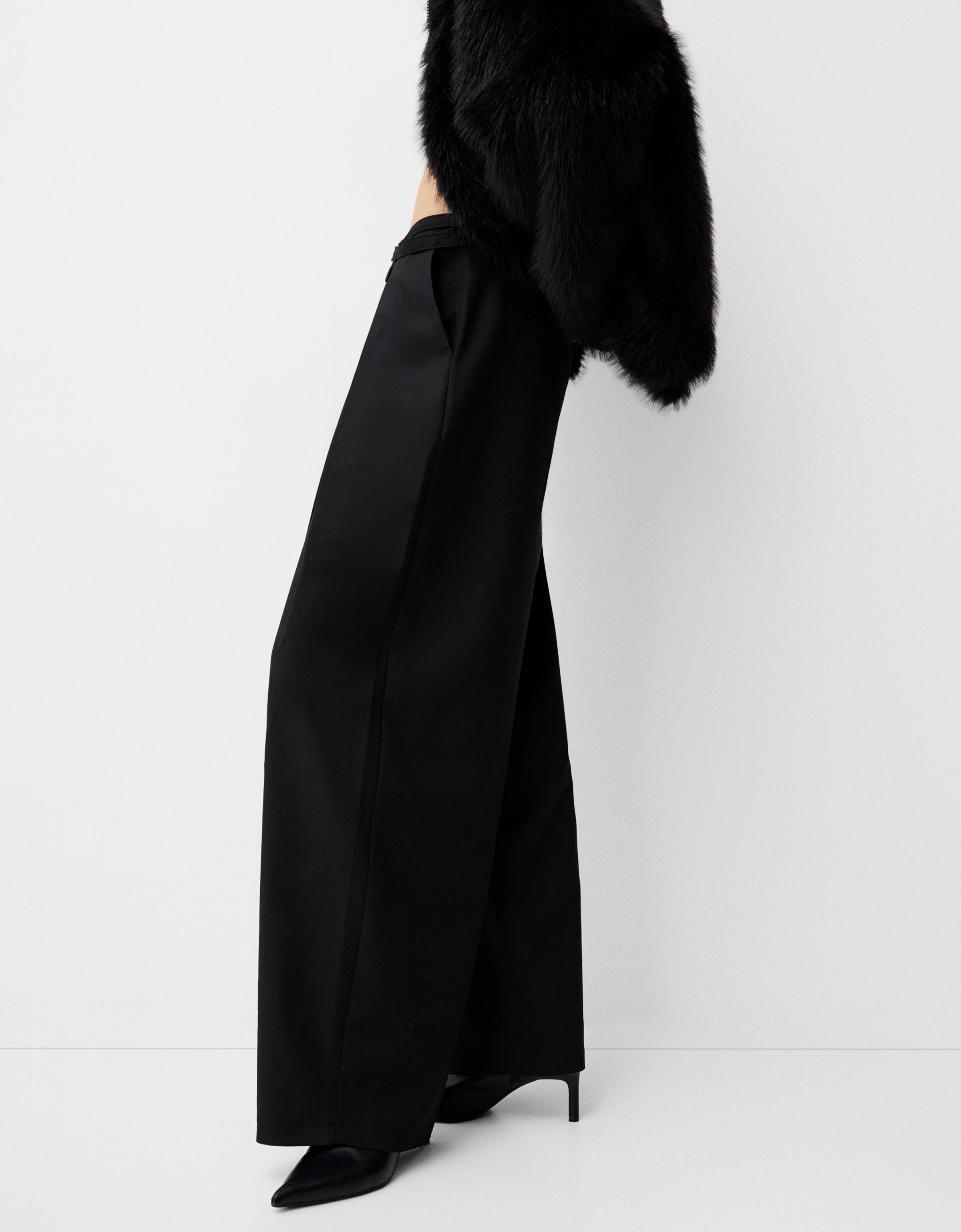 Balloon fit pants with belt - Pants - Women | Bershka