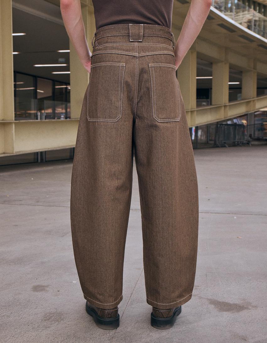 Super Balloon Jeans-Braun