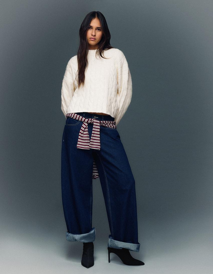 Bottines talon moulantes-Noir