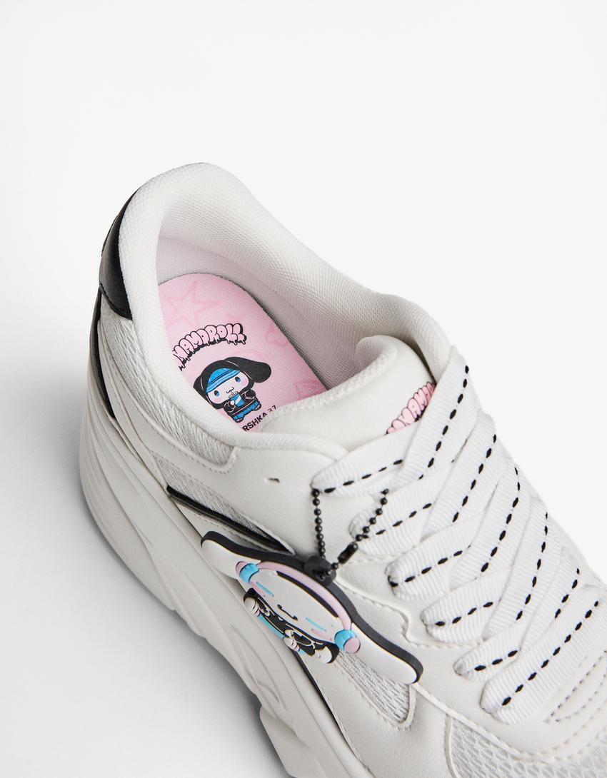 Zapatillas plataforma Cinnamon Roll-Blanco