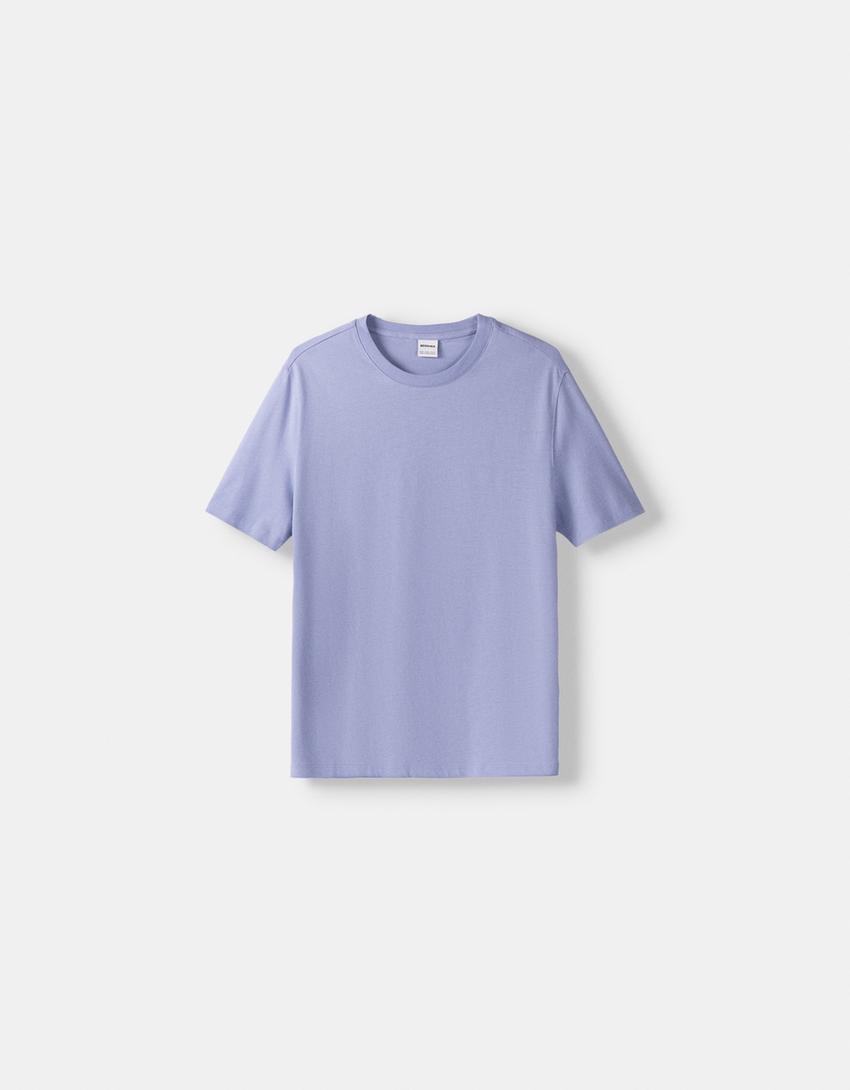 Camiseta manga corta regular fit-Morado-4
