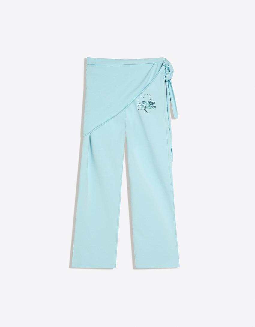 POLLY POCKET capris-Light blue