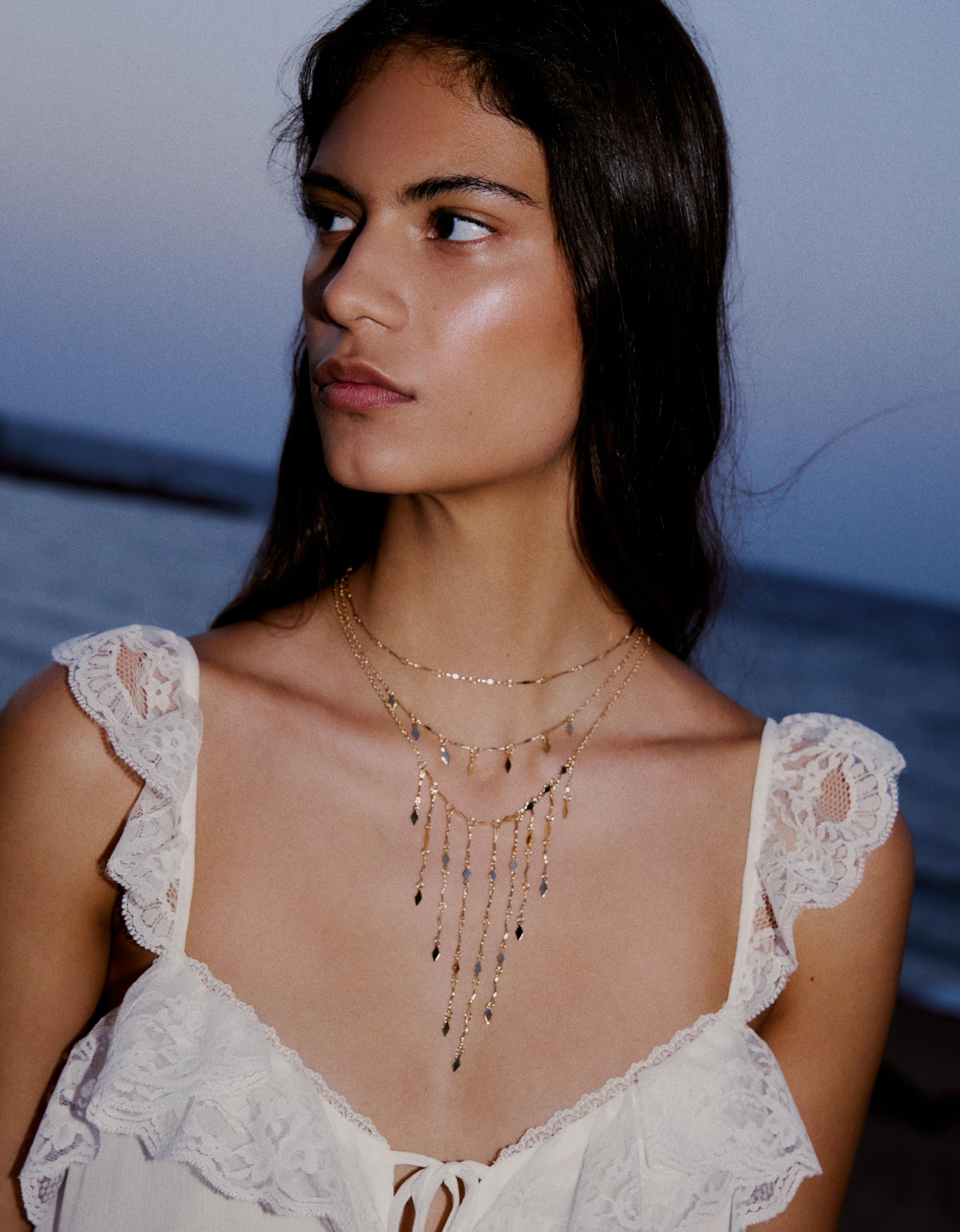 Pack of 3 layered chain necklaces — Gold
