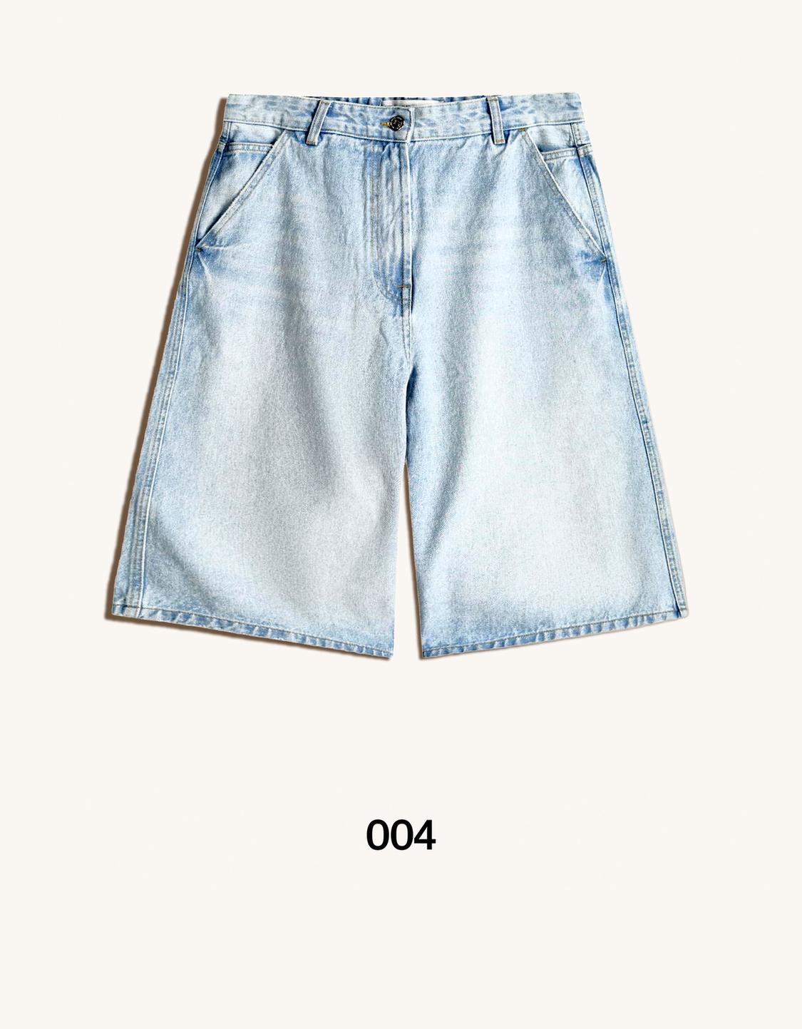 Denim skater Bermuda shorts