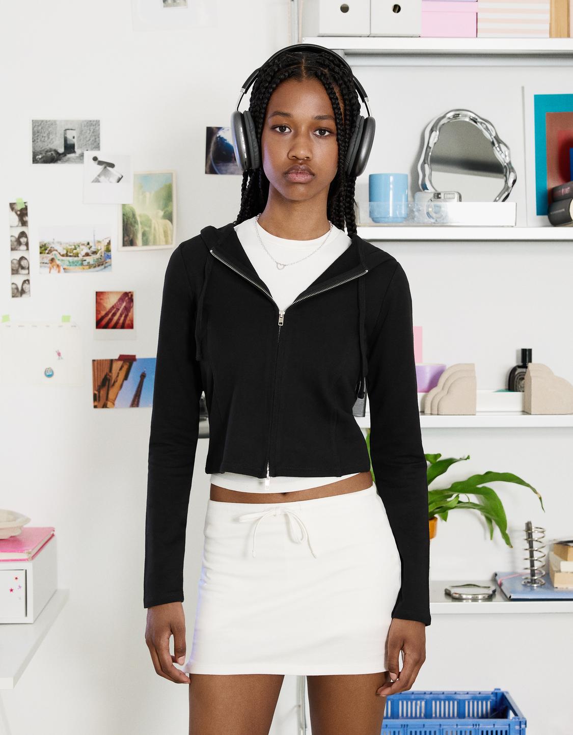 Zip-up hoodie