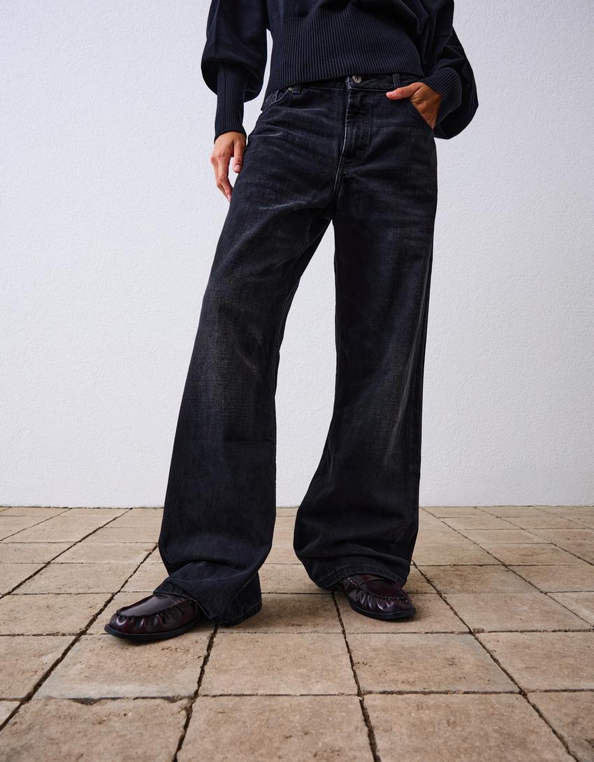 Jeans baggy-Negro