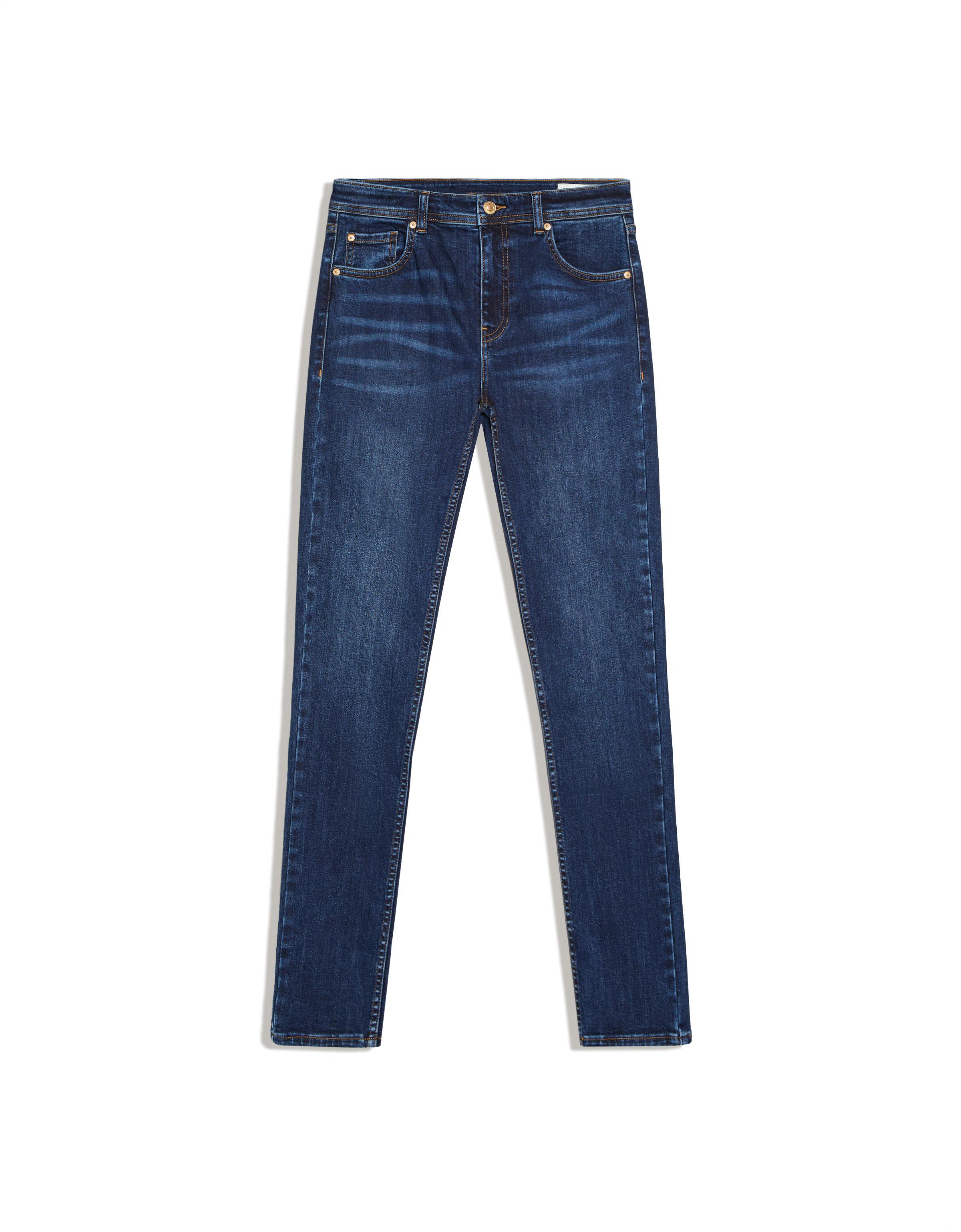 High-waist skinny jeans — Blue