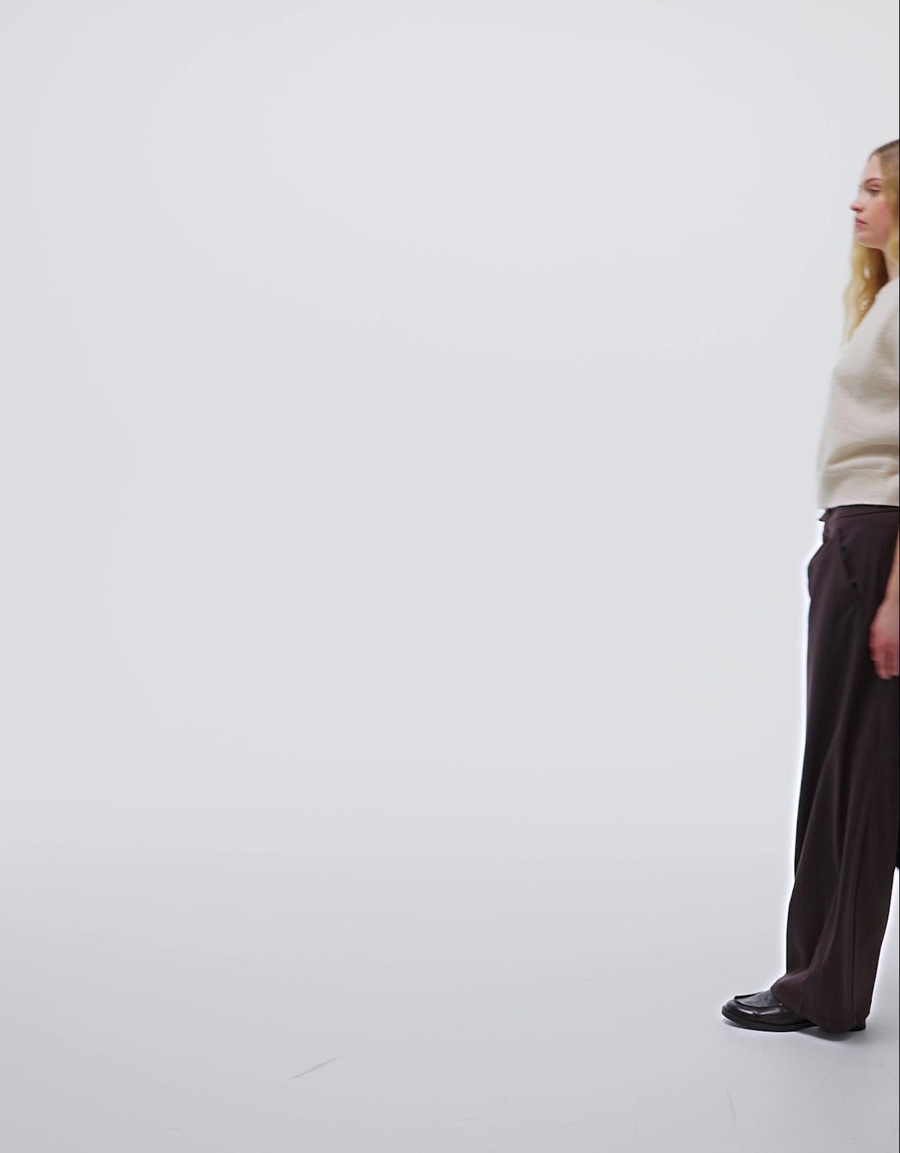 Çift kumaşlı hacimli pantolon - Görsel 79