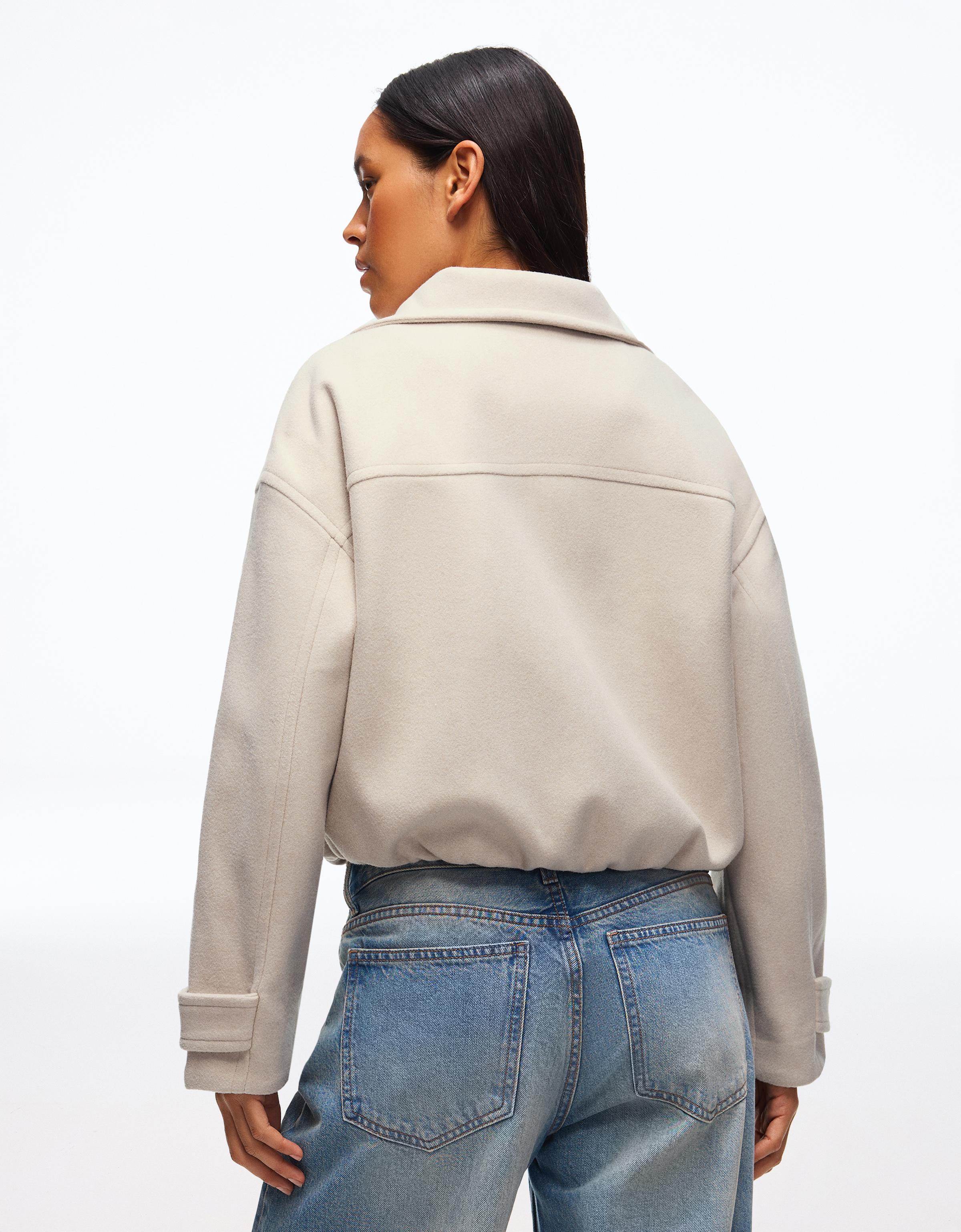 Soft touch jacket — Sand