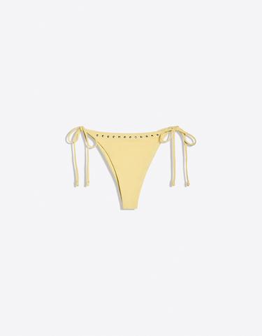 Studded Brazilian bikini briefs — Yellow 5