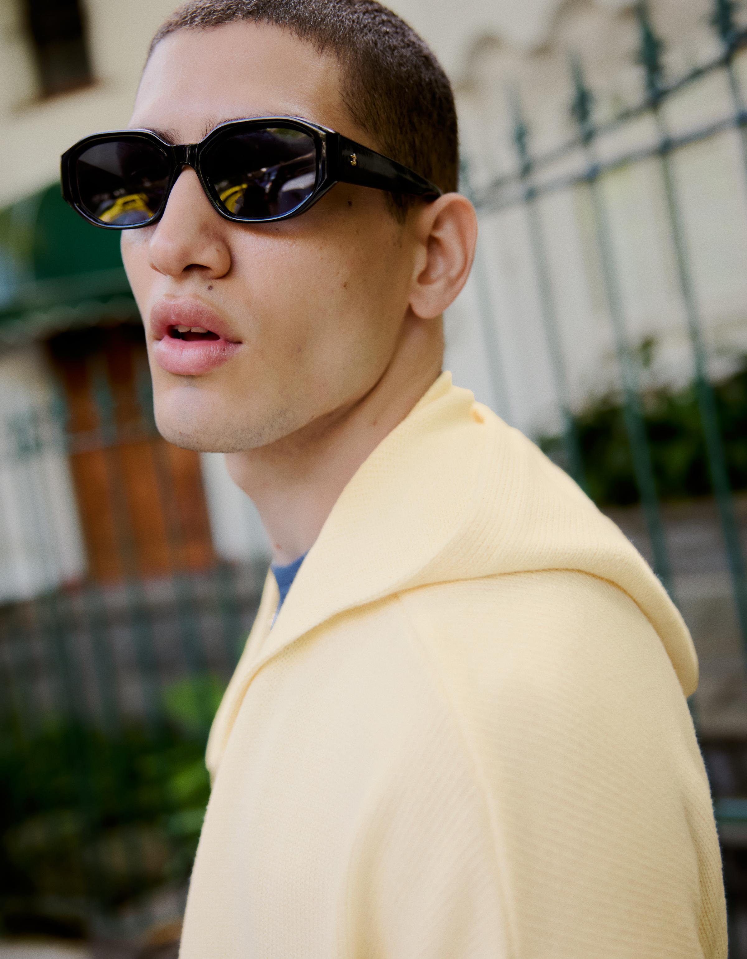 Kapüşonlu desenli ceket - Görsel 3