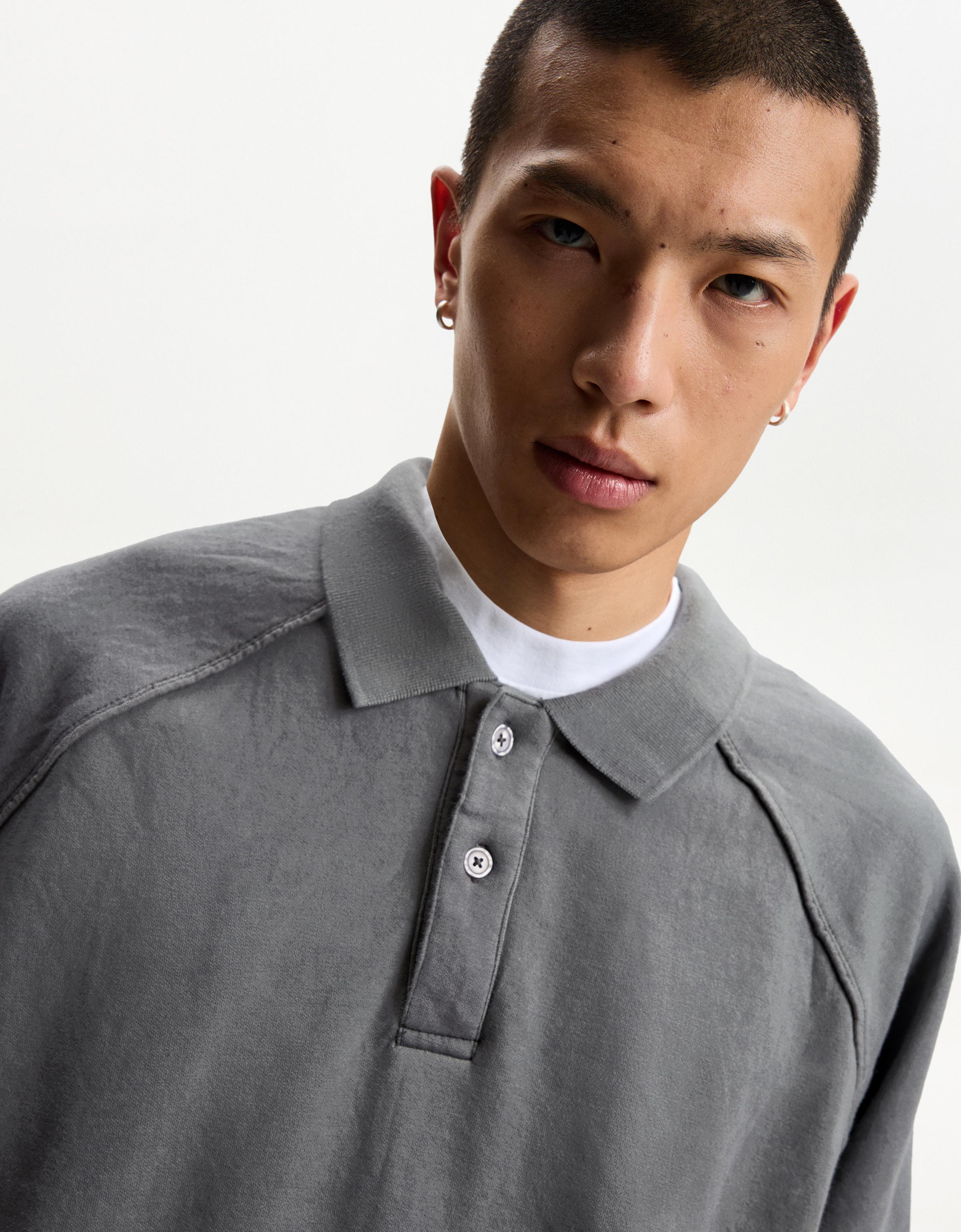 Felpa AC Milan Con Colletto - Unisex, Cotone E Poliestere, Logo Rossonero - Foto 7