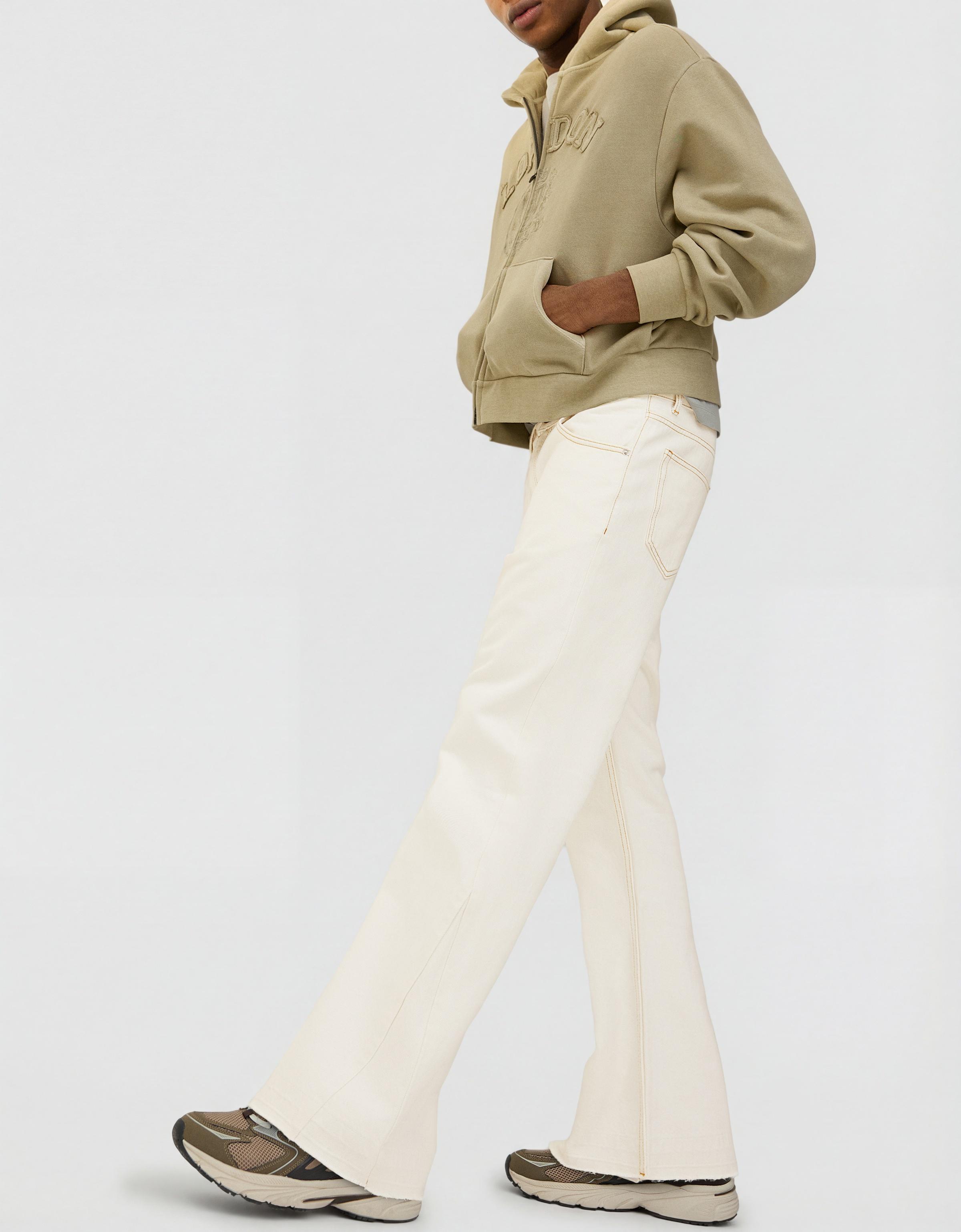Straight-fit flared jeans — Cream