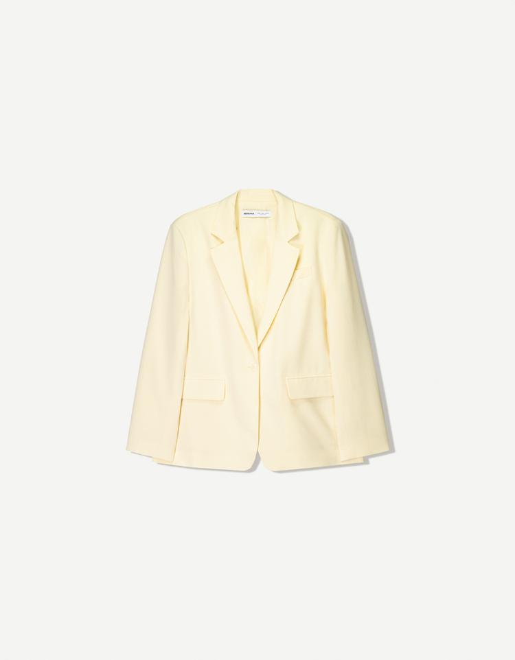 Blazer with back straps