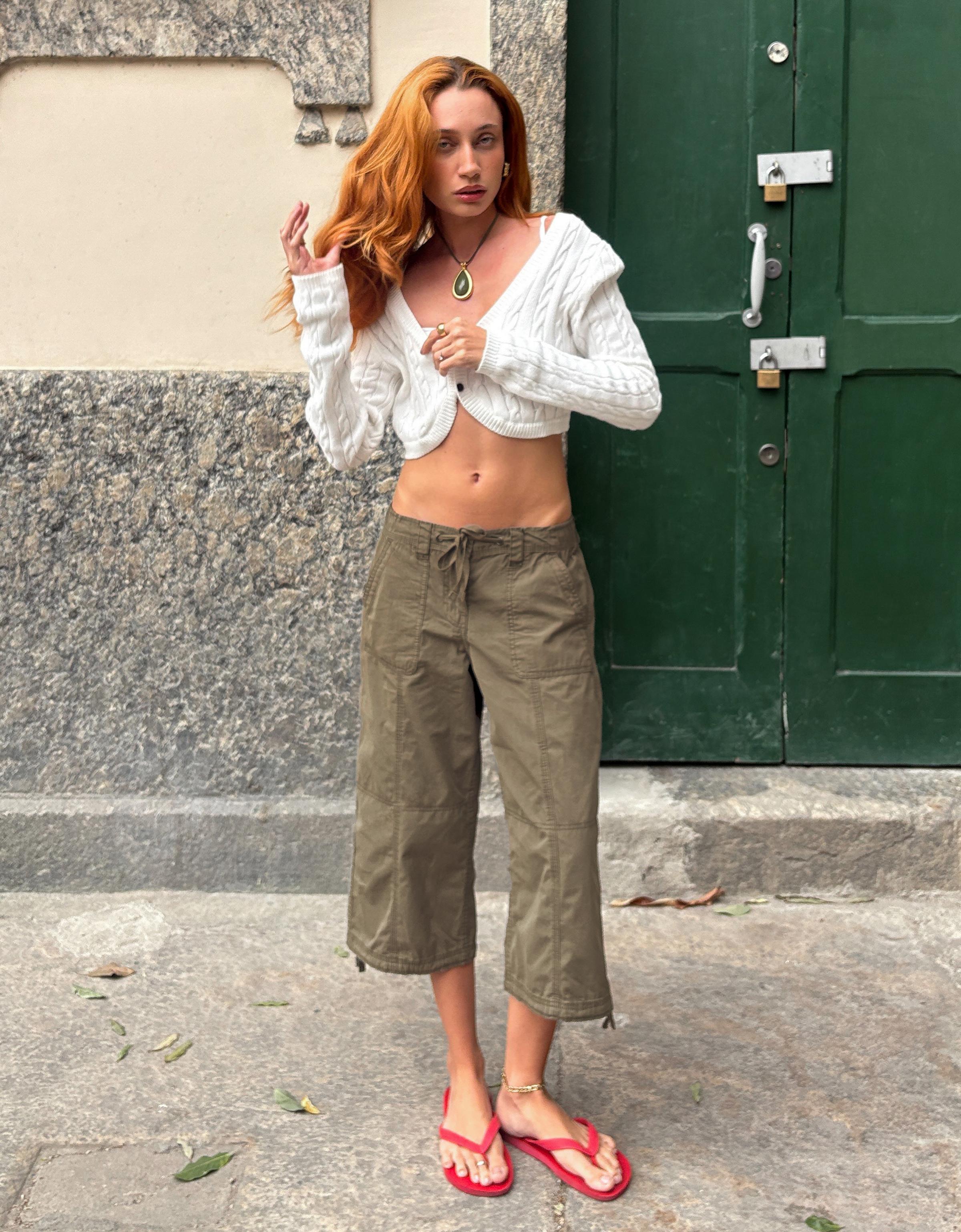 Capris — Khaki