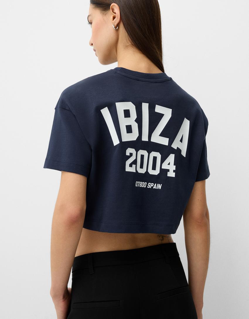 Camiseta manga corta print-Azul-2