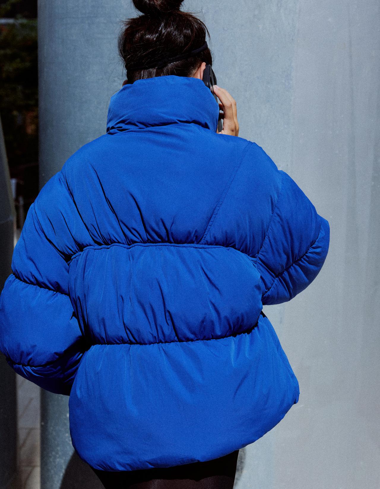Puffer Jacket — THERMAL RESISTANCE & WATER-REPELLENT — Blue