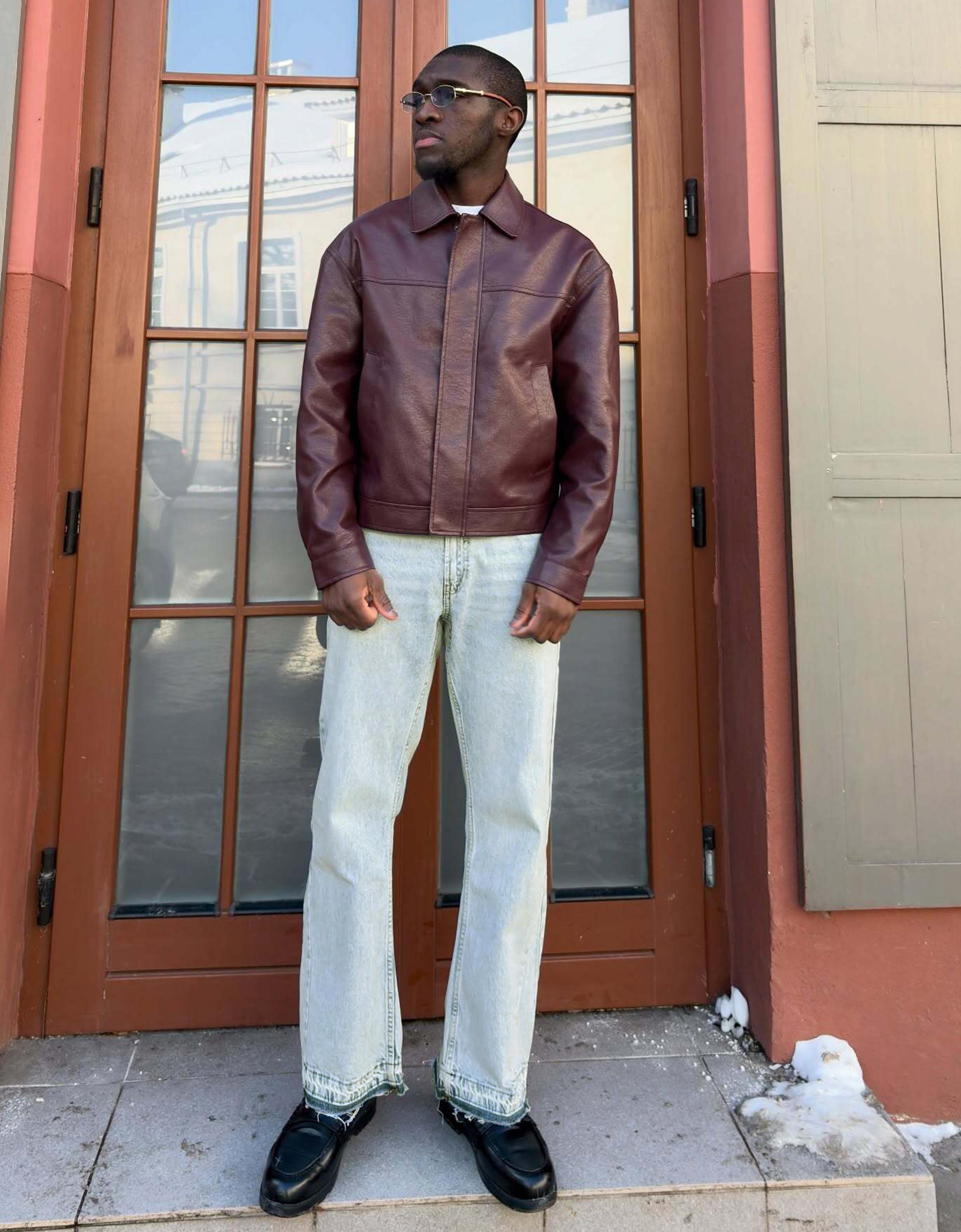 Straight-fit flared jeans — Light blue