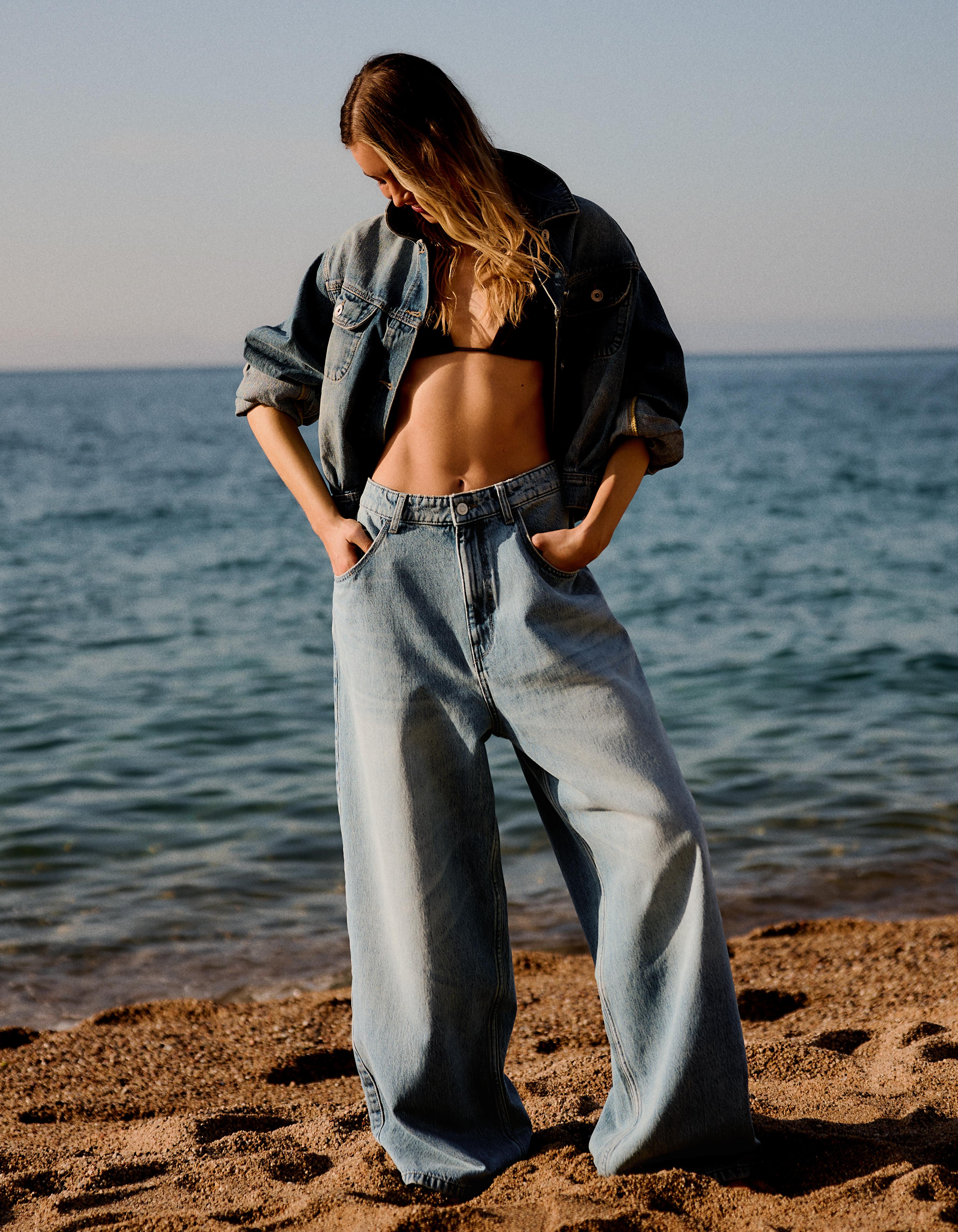 Bershka Super baggy fit jean görsel 3