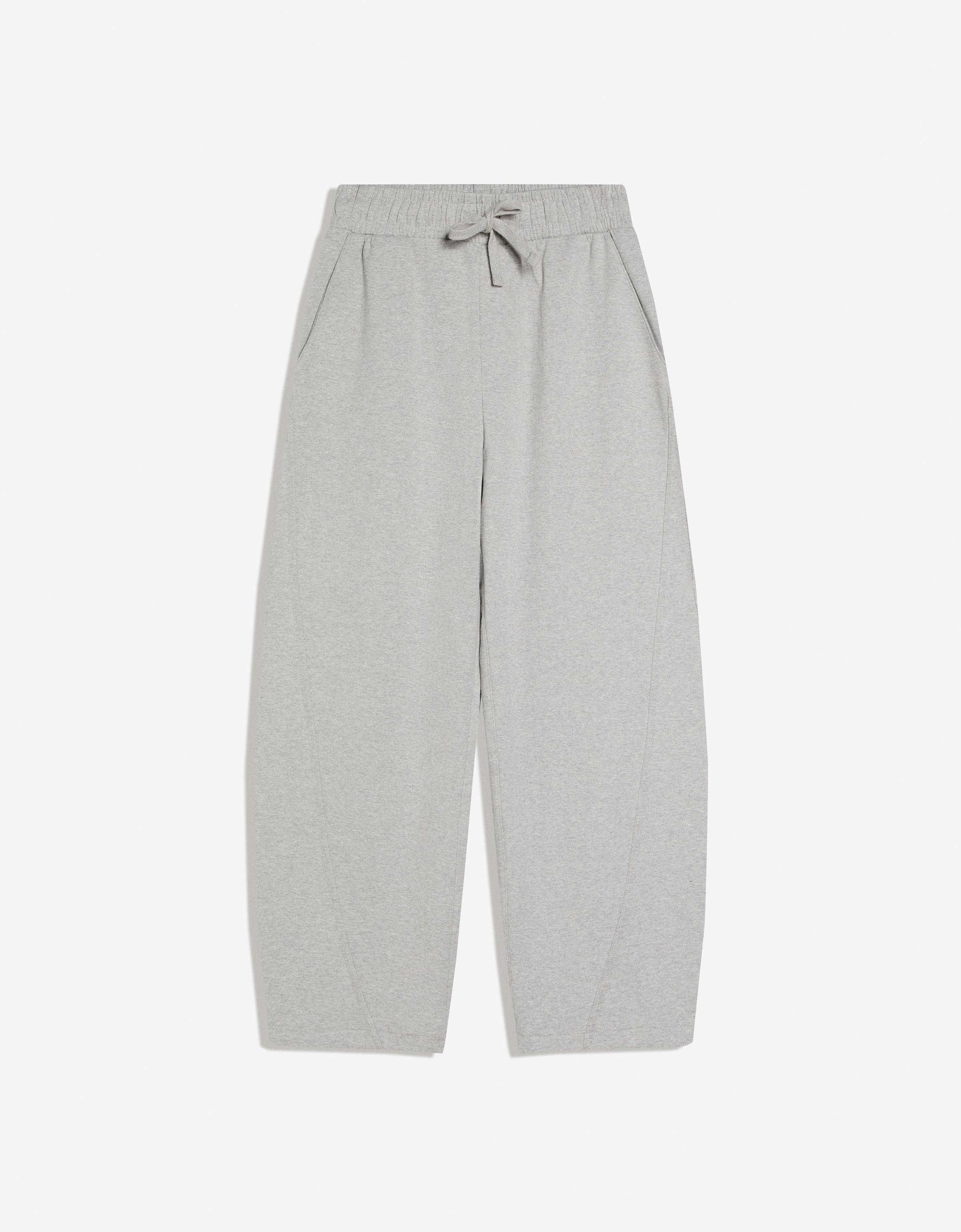 Interlock balloon trousers — Grey