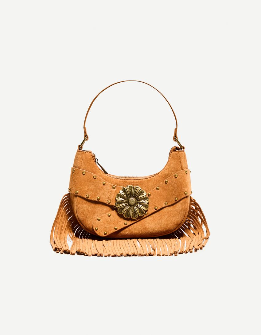 Torebka shopper w wężowy wzór-Skórzany-3