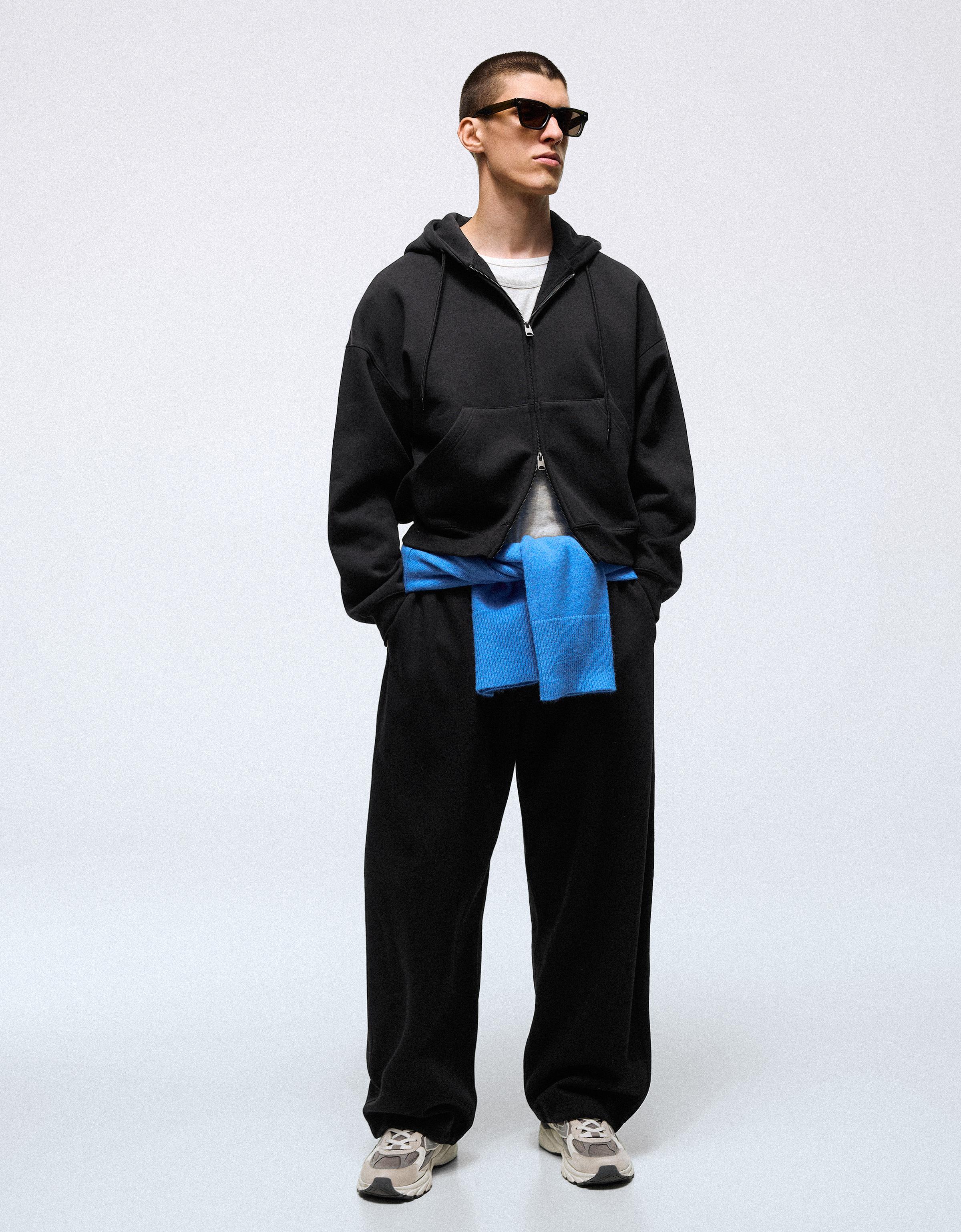 Technical balloon trousers — Black