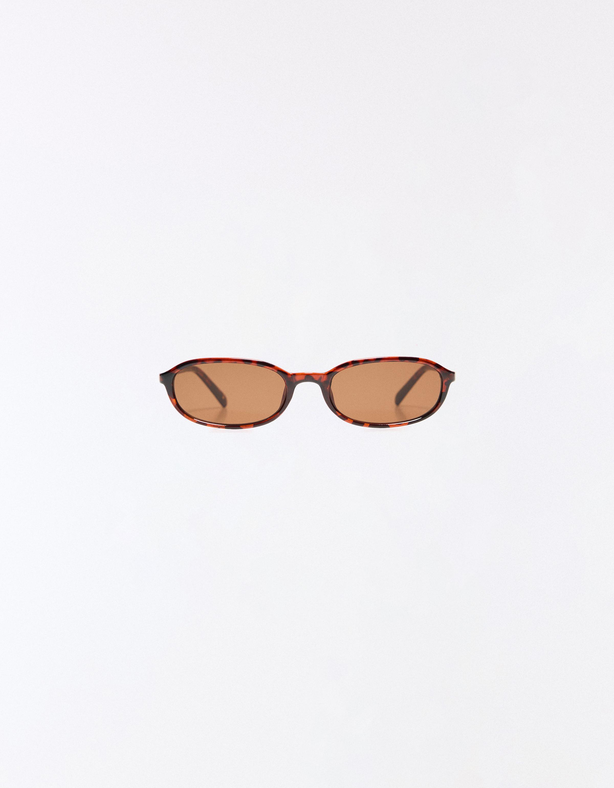 Oval sunglasses — Brown