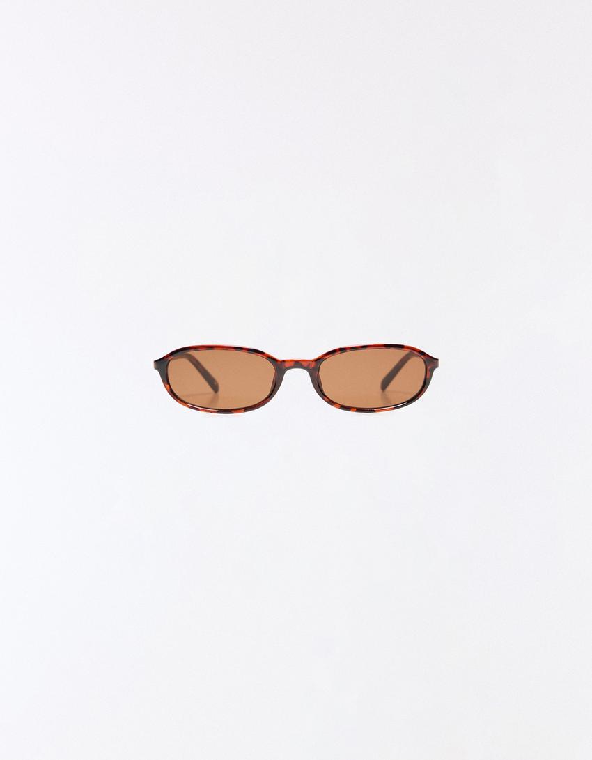 Gafas de sol ovaladas-Marrón