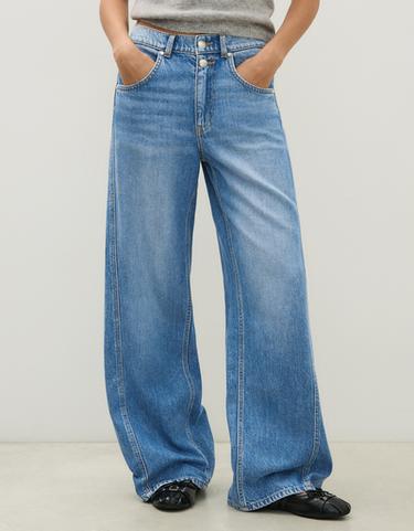 High-waist barrel jeans — Light blue 4