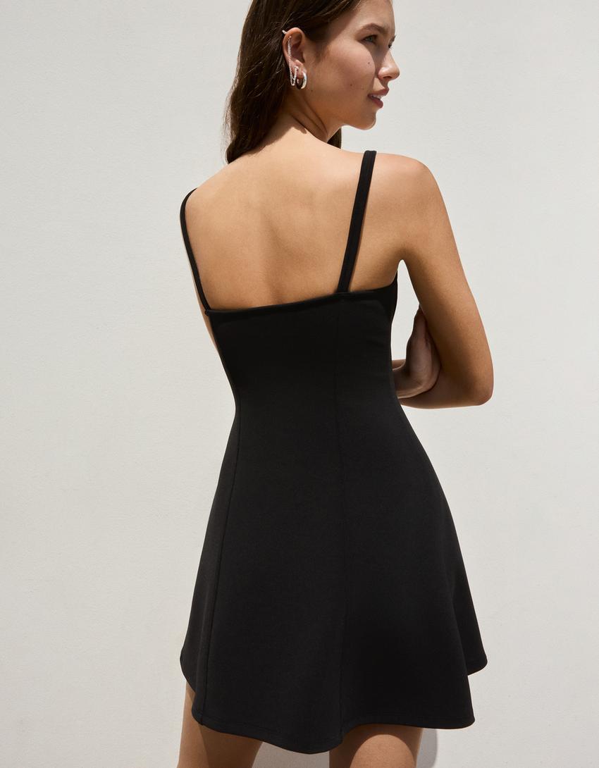 Robe mini corset-Noir